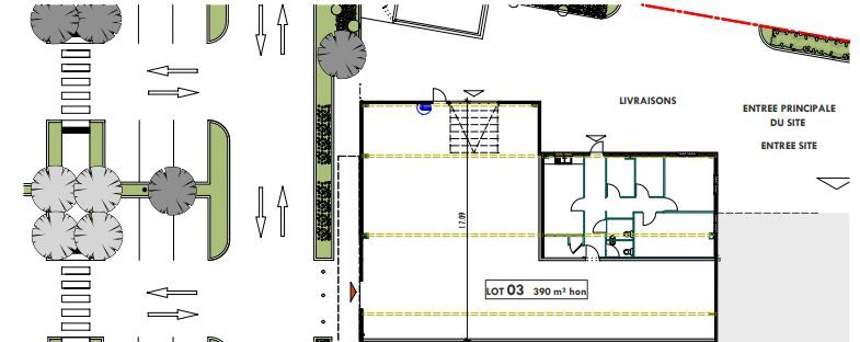 Location local commercial 347.00 m² à BIGANOS