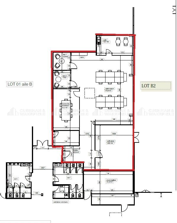 Location bureaux 1083 m² divisibles à partir de 153 m²