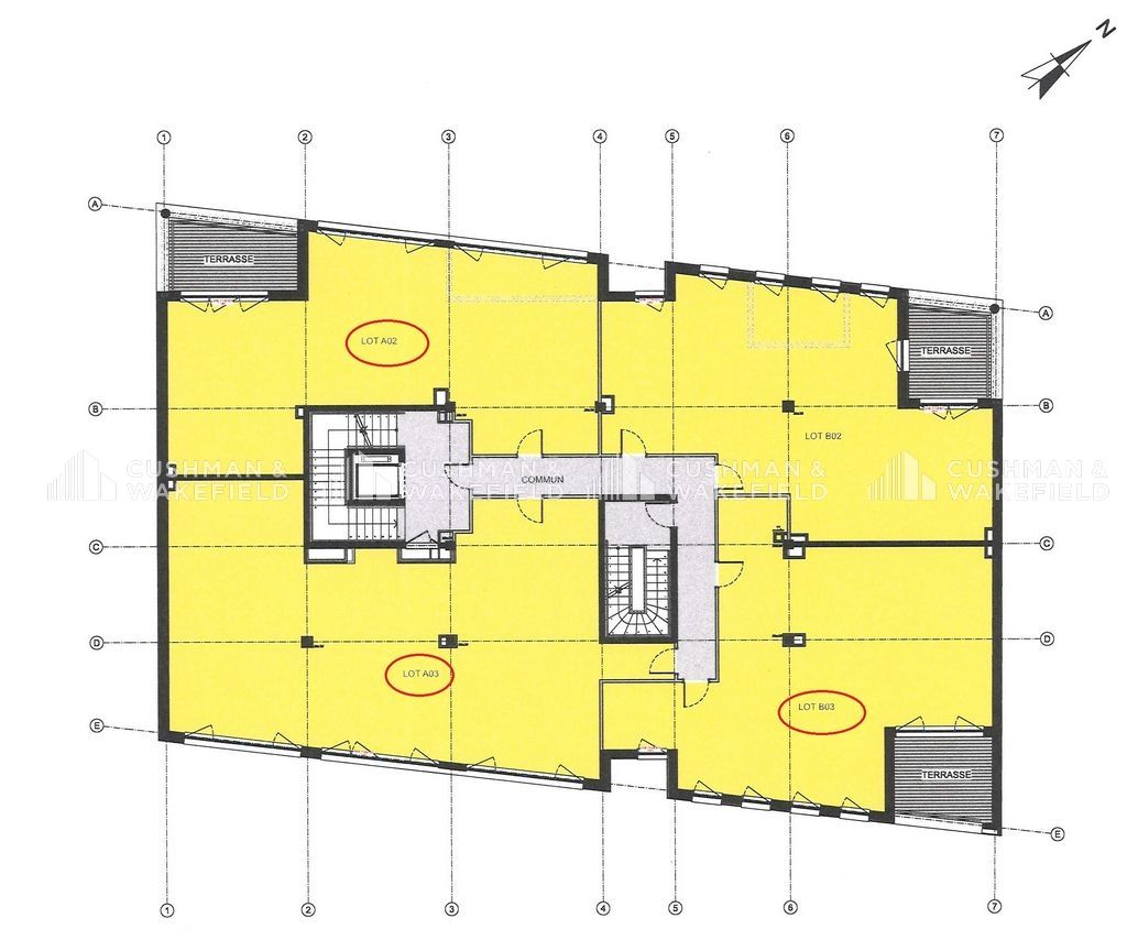 Vente bureaux 955 m² divisibles à partir de 112 m²
