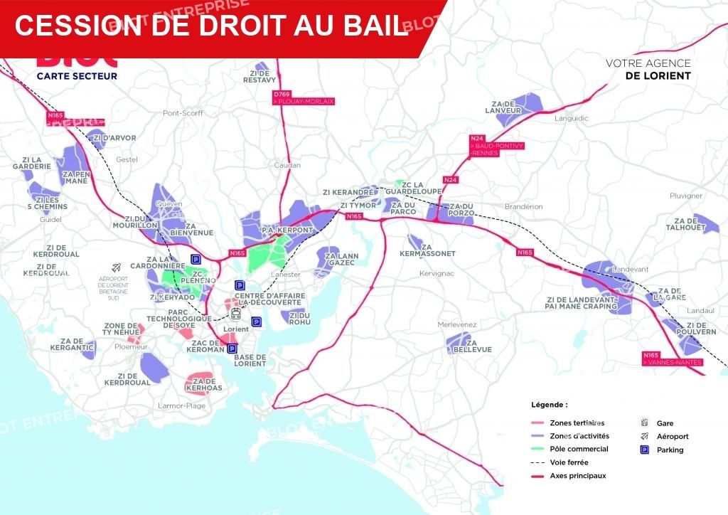 Location local commercial 75 m² non divisibles