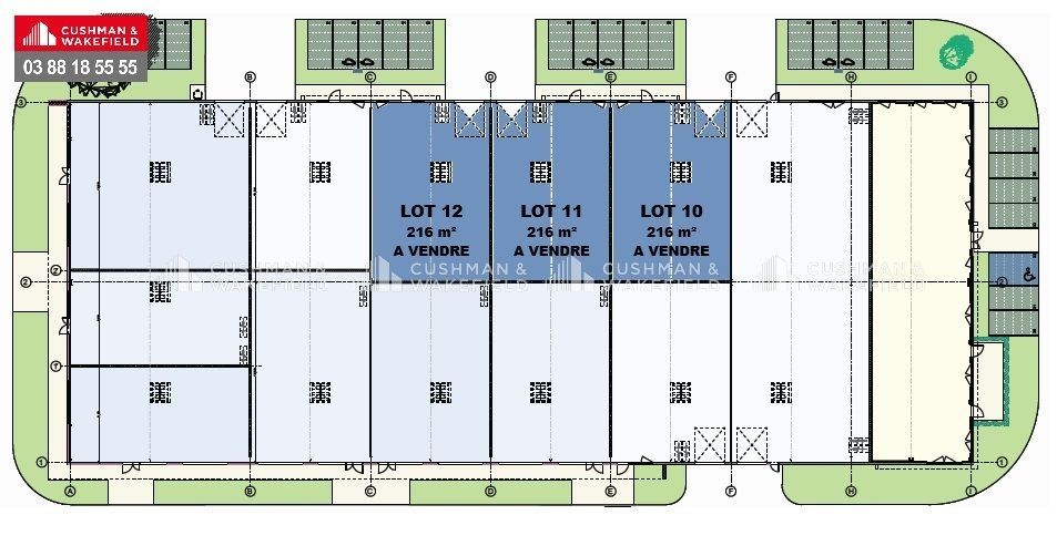 Vente activités 720 m² divisibles à partir de 216 m²