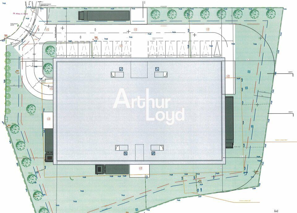 Location local d''activites 4500 m² divisibles à partir de 1500 m²