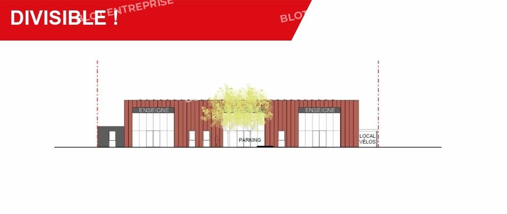 Location local commercial 1117 m² non divisibles