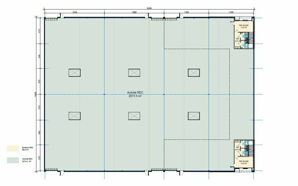 Cellules d'activité à vendre zone de Pessac-Bersol 