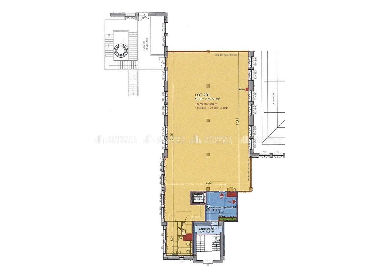 Location bureaux 1171 m² divisibles à partir de 144 m²