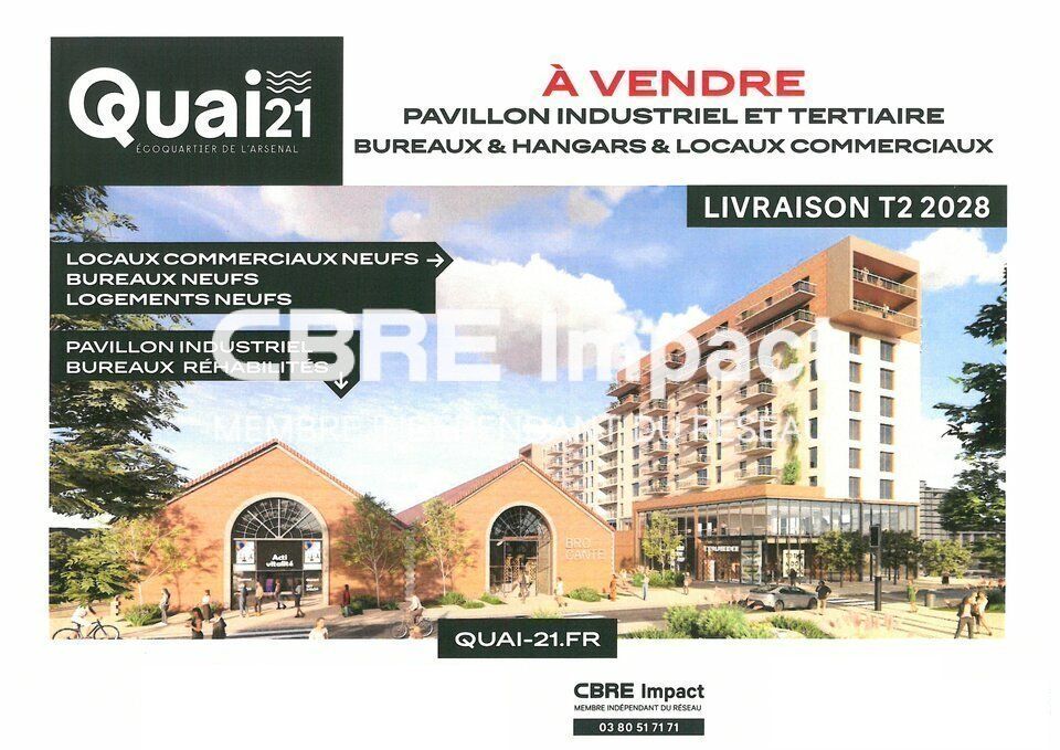 LOCAUX COMMERCIAUX NEUFS A VENDRE-ECOQUARTIER DE L'ARSENAL-DIJON