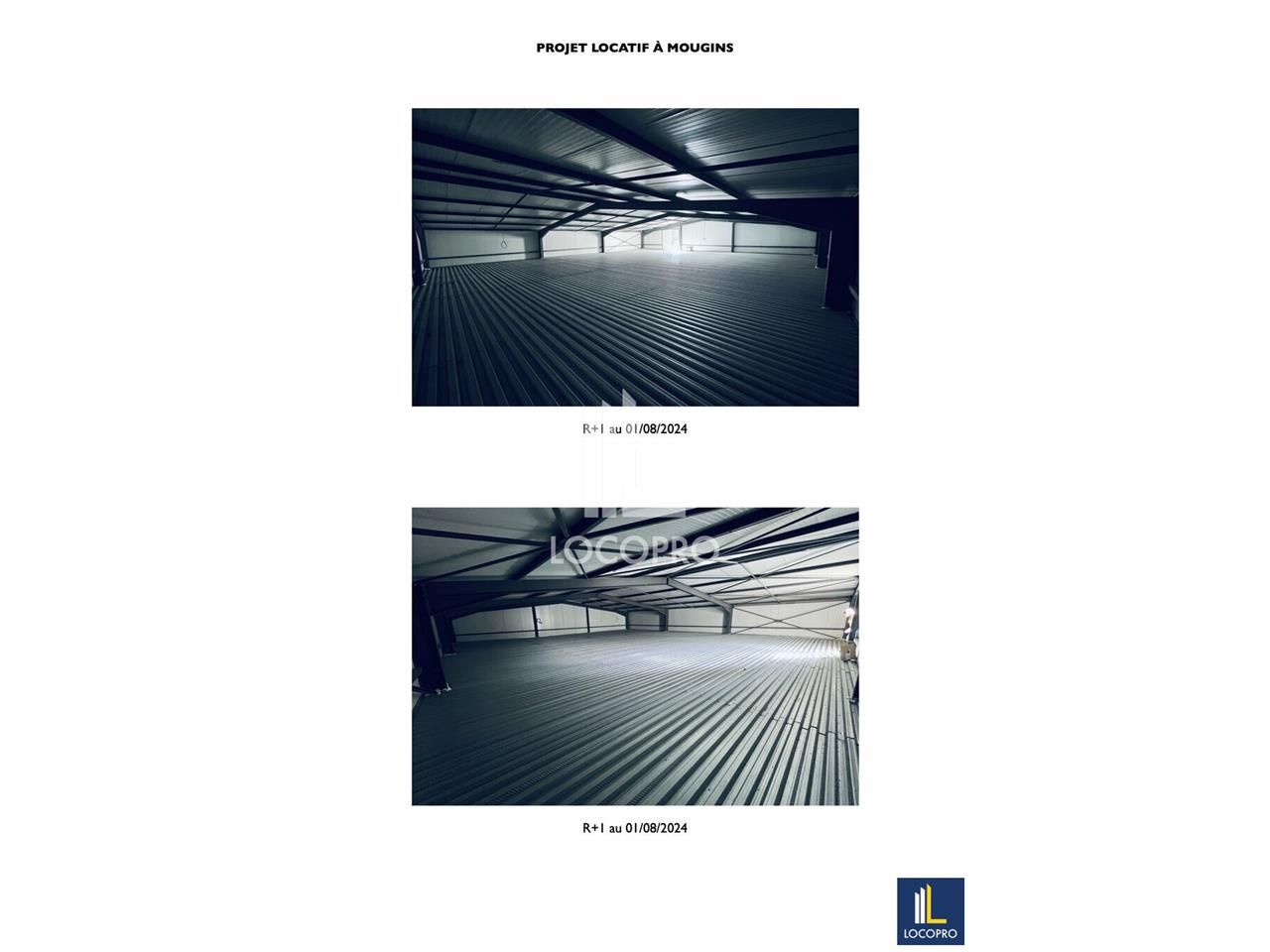 Location local d''activites 600 m² non divisibles