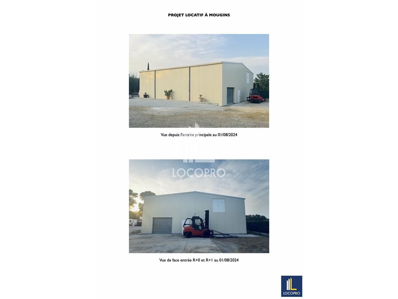 A LOUER - LOCAL D'ACTIVITE ENVIRON 600 M2 EDIFIE SUR UN TERRAIN DE 1200 M2 