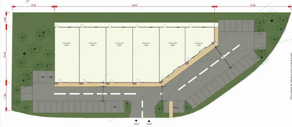 Vente local d''activites 250 m² non divisibles