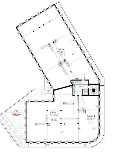 Vente bureaux 751 m² divisibles à partir de 101 m²