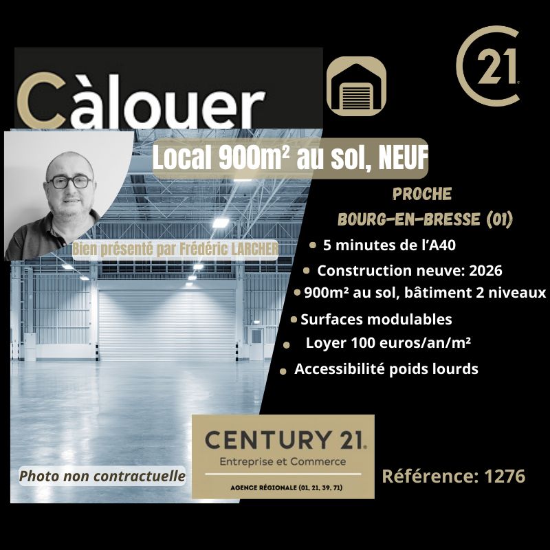 Location local 900.00 m² à BOURG EN BRESSE