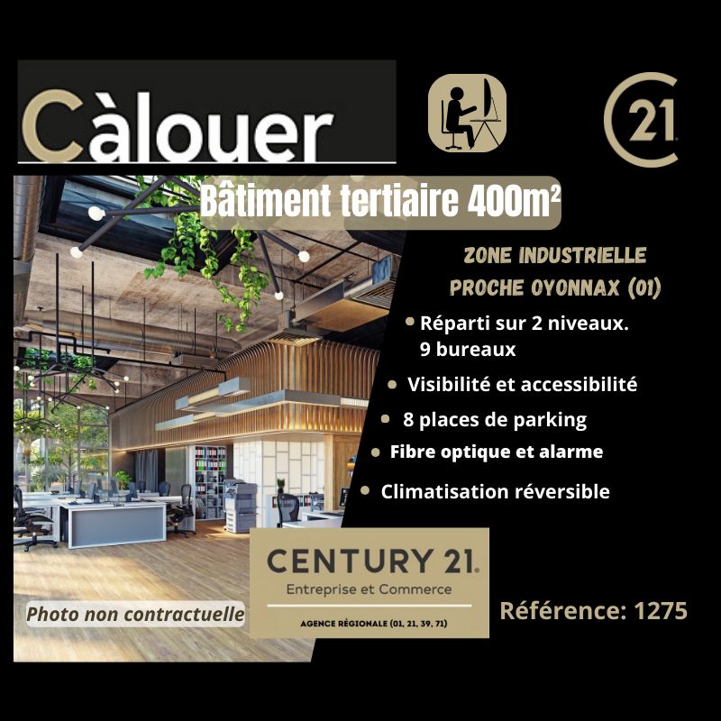 Location bureaux 400.00 m² à OYONNAX