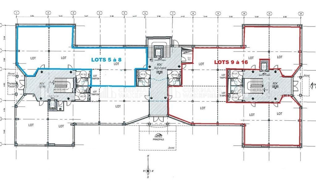 Location bureaux 2652 m² divisibles à partir de 122 m²