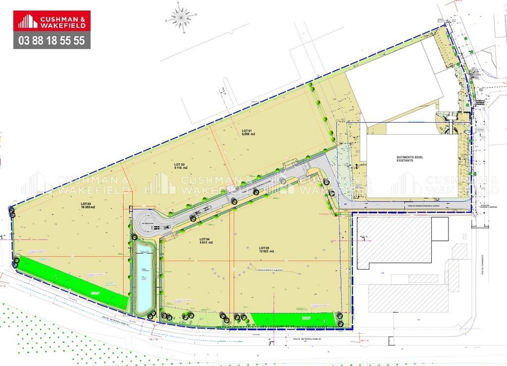 Vente terrain 40076 m² divisibles à partir de 5118 m²