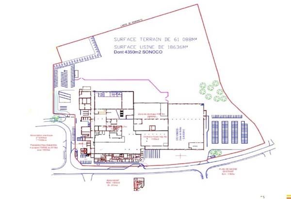 Location entrepôts 18635 m² non divisibles