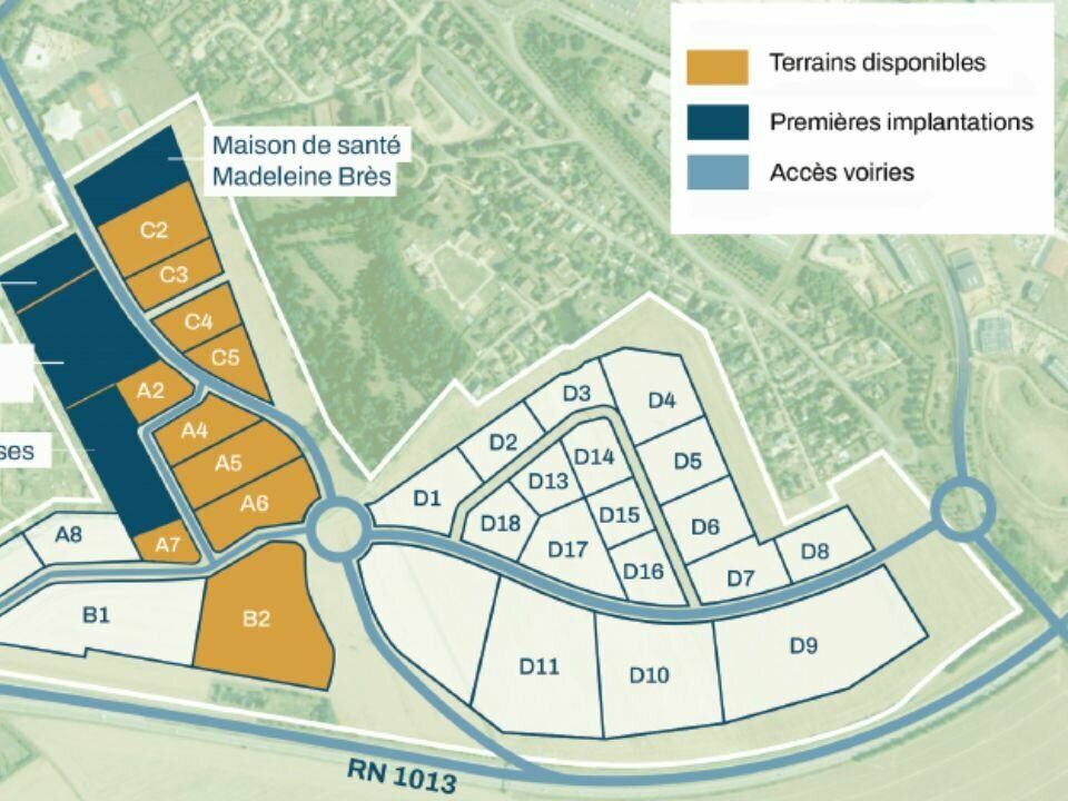 Vente terrain 400000 m² divisibles à partir de 1102 m²