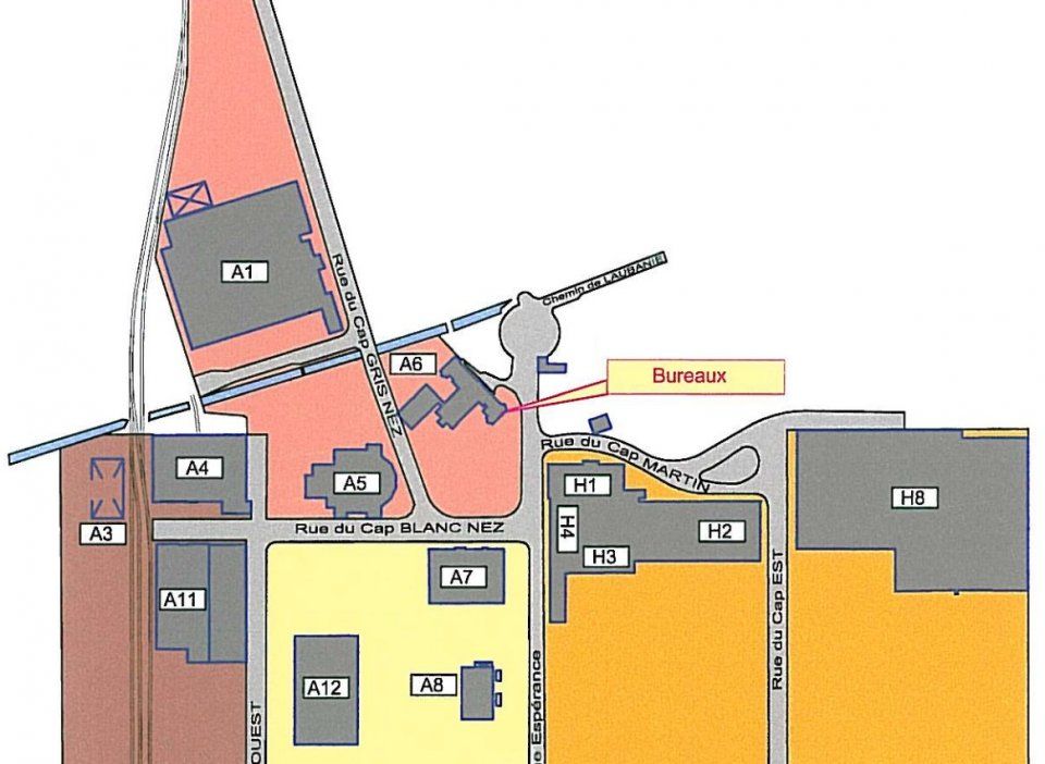 Bureaux à louer à Coquelles jusqu'à 64m²