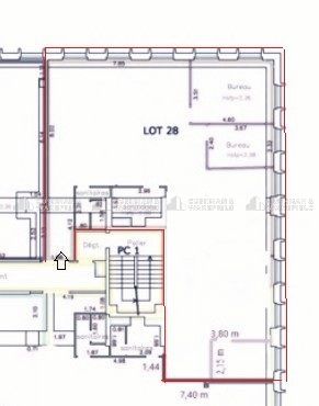 Location bureaux 497 m² divisibles à partir de 158 m²