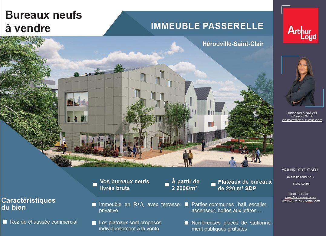 immeuble neuf a vendre - caen nord 842m²