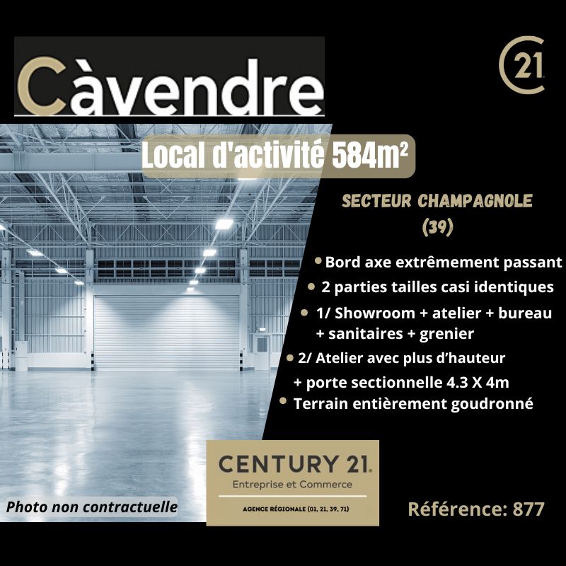 Vente local 584.00 m² à CHAMPAGNOLE
