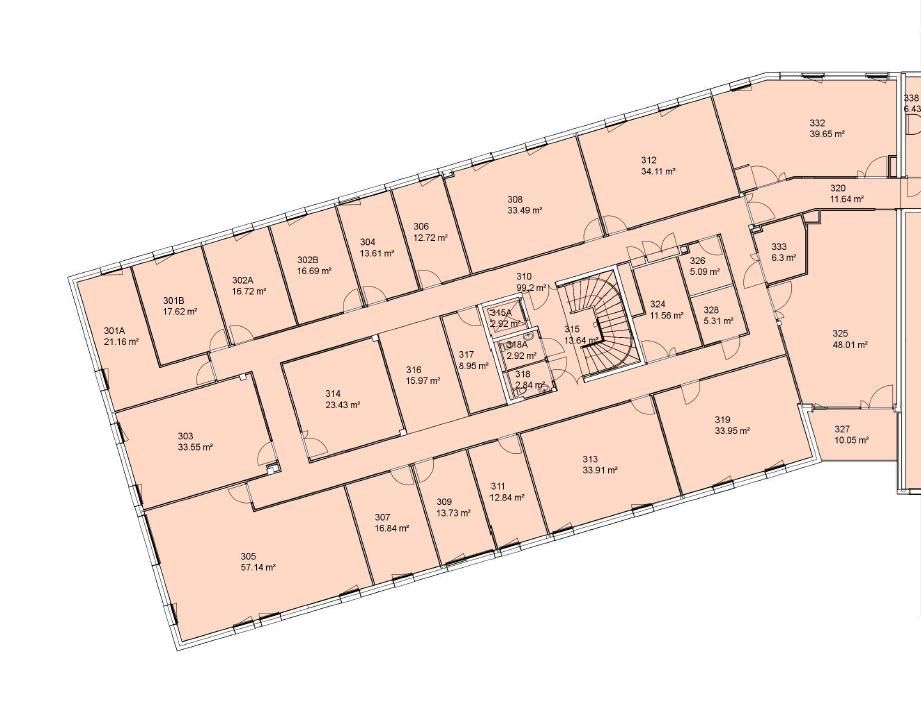Location bureaux 57 m² divisibles à partir de 13 m²