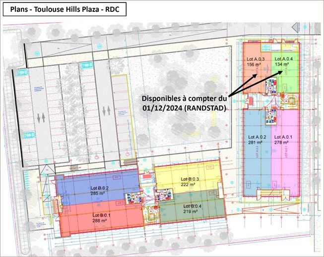 Location Bureaux neufs 706 m² divisibles à partir de 330 m²