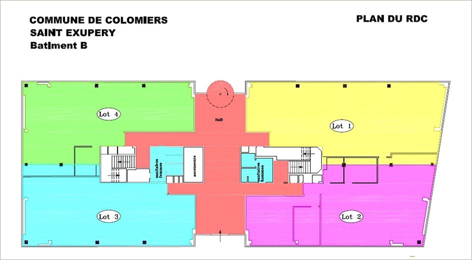 Location Bureaux récents 2136 m² divisibles à partir de 172 m²