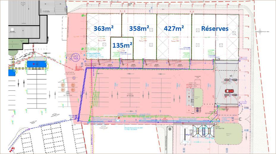 Location Commerce/boutique 363 m² non divisibles