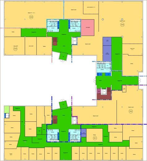 Location Bureaux récents 2189 m² divisibles à partir de 273 m²