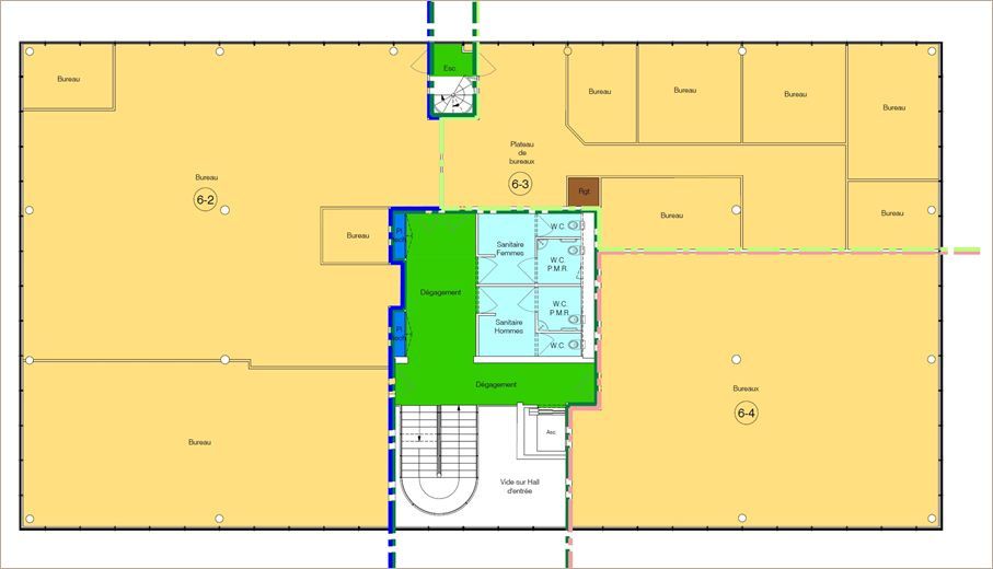 Location Bureaux récents 160 m² non divisibles