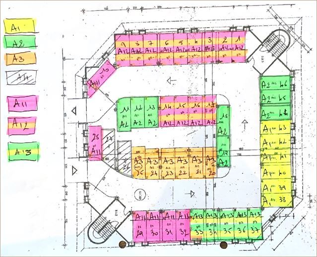 Location Bureaux récents 400 m² divisibles à partir de 140 m²