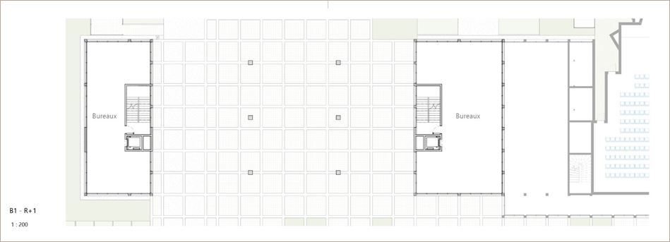Location Bureaux neufs 7343 m² non divisibles