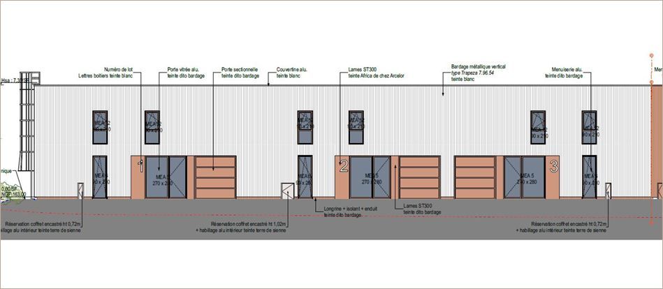 Location Locaux d'activité 934 m² divisibles à partir de 212 m²