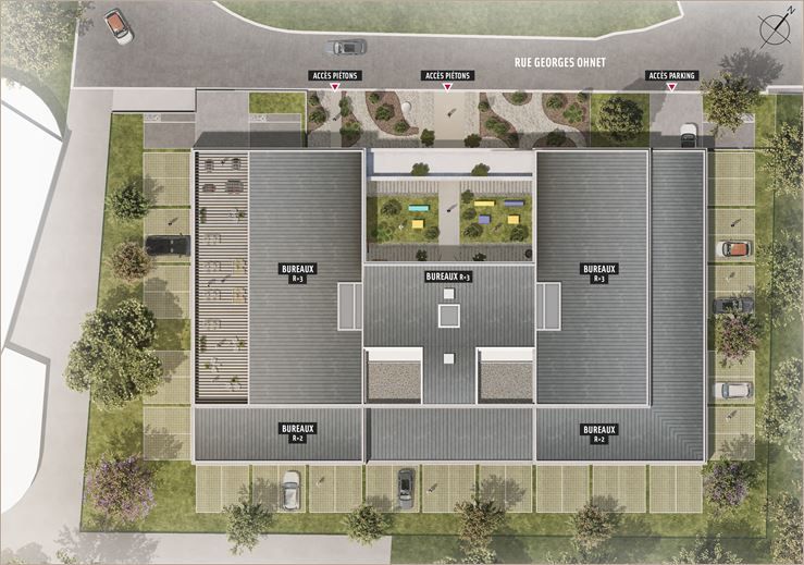 Vente Bureaux neufs 2466 m² divisibles à partir de 568 m²