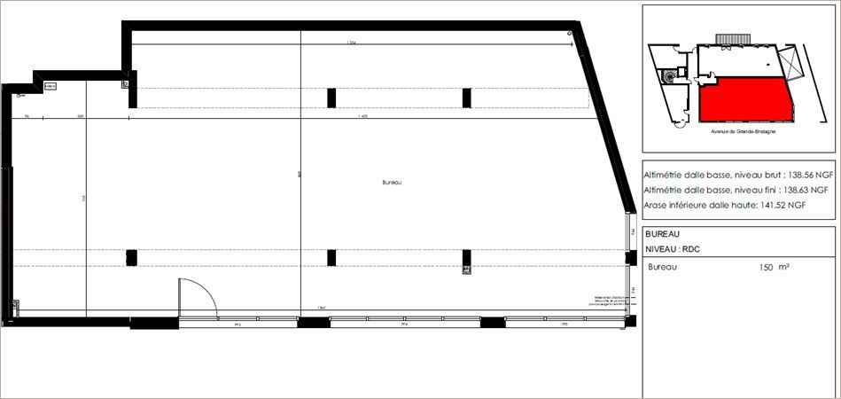 Vente Commerce/boutique 150 m² non divisibles
