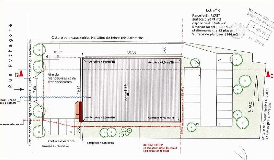 Location Locaux d'activité 1260 m² divisibles à partir de 620 m²