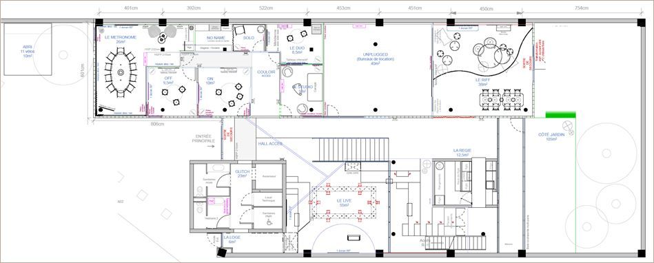 Location Bureaux 580 m² non divisibles