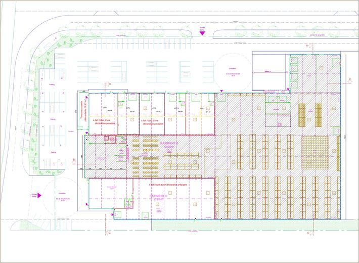 Location Locaux d'activité 537 m² divisibles à partir de 234 m²