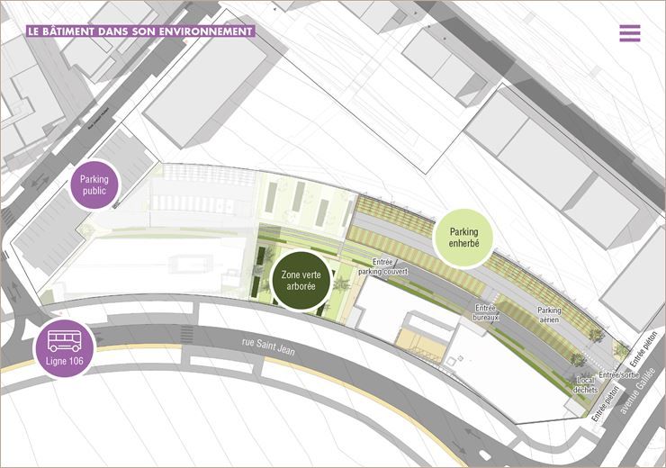 Location Bureaux neufs 308 m² non divisibles
