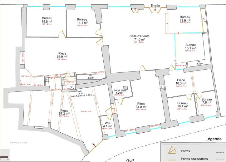 Vente Bureaux récents 350 m² non divisibles