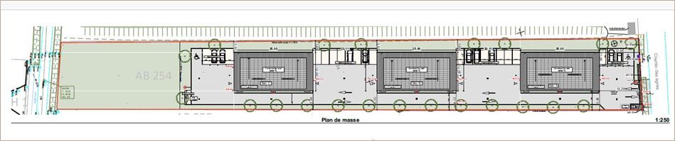 Location Locaux d'activité 1056 m² divisibles à partir de 176 m²