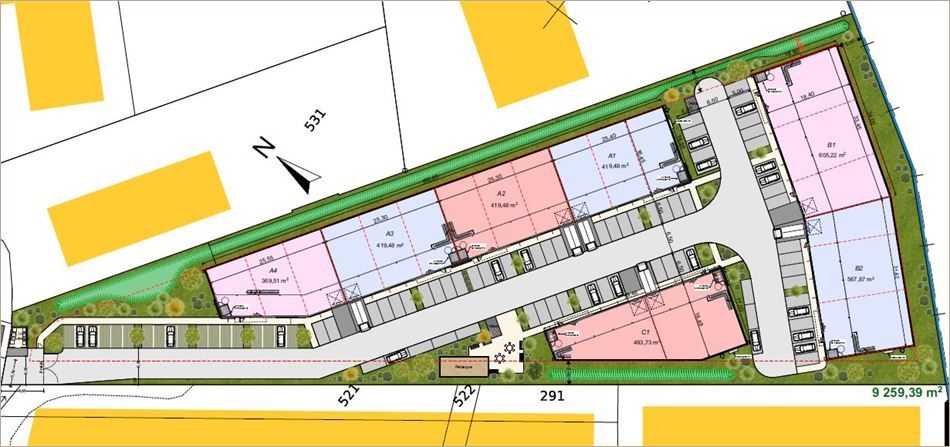 Location Locaux d'activité 803 m² non divisibles
