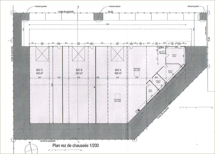 Location Locaux d'activité 1168 m² non divisibles