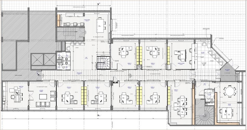 Location Bureaux récents 542 m² non divisibles