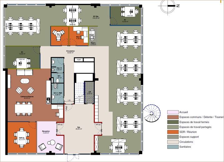 Location Bureaux récents 668 m² divisibles à partir de 319 m²