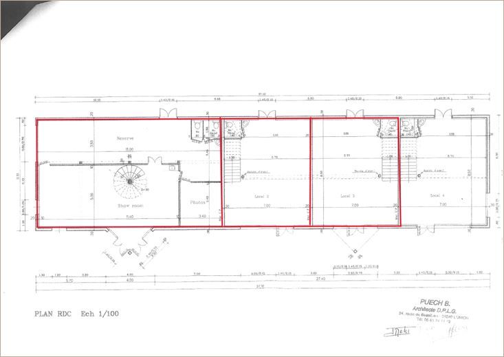 Location Commerce/boutique 318 m² divisibles à partir de 93 m²