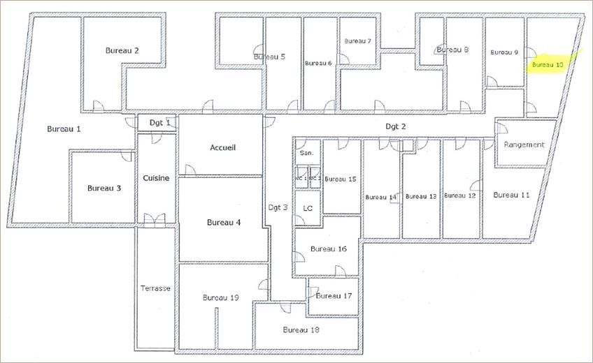 Vente Bureaux récents 532 m² non divisibles