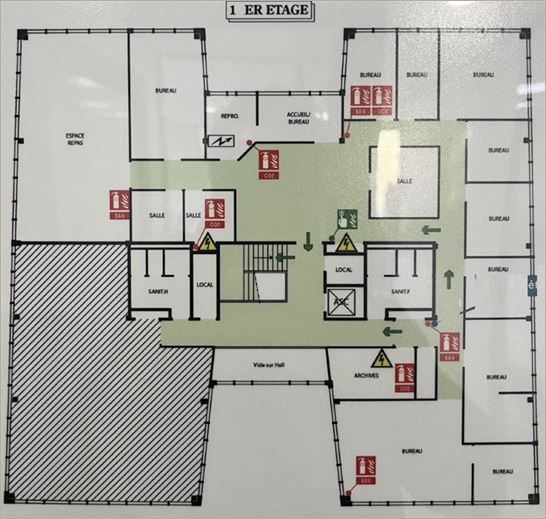 Location Bureaux récents 520 m² non divisibles
