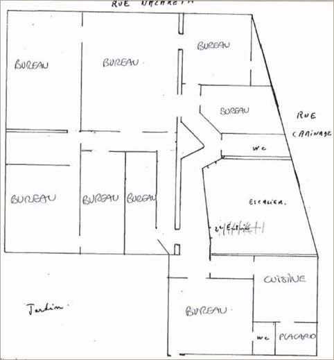 Location Bureaux haussmanniens 222 m² non divisibles
