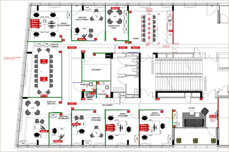 Location Bureaux neufs 314 m² non divisibles
